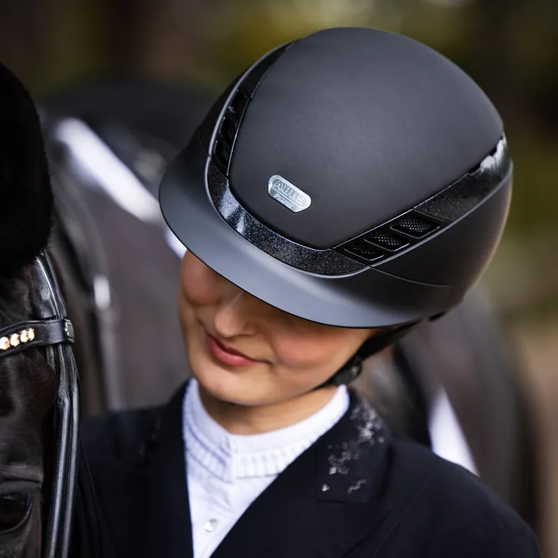 Abus x Pikeur AirLuxe Supreme Riding Hat - Black-8