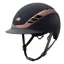 Abus x Pikeur AirLuxe Supreme Riding Hat - Midnight Blue/Rose Gold