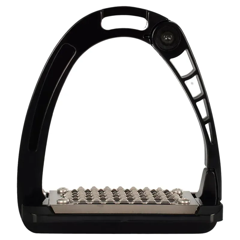 Acavallo Arena AluPro Junior Stirrup Irons - Black-1