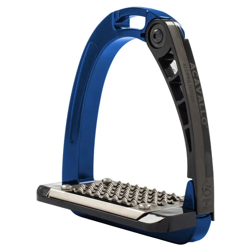 Acavallo Arena AluPro Junior Stirrup Irons - Blue