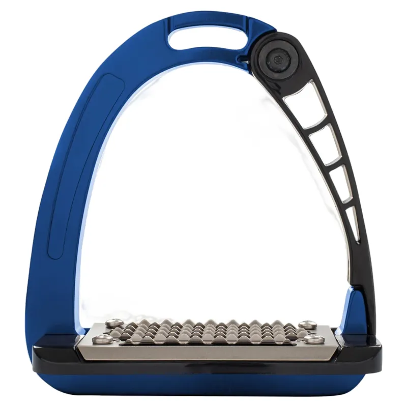 Acavallo Arena AluPro Junior Stirrup Irons - Blue-4