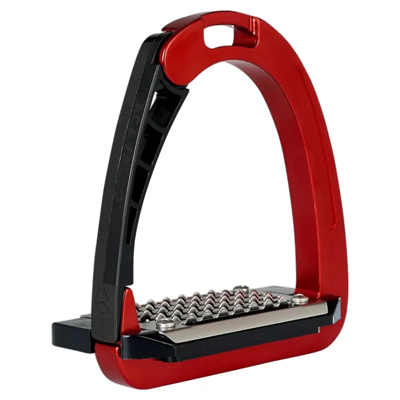 Acavallo Arena AluPro Junior Stirrup Irons - Red-3
