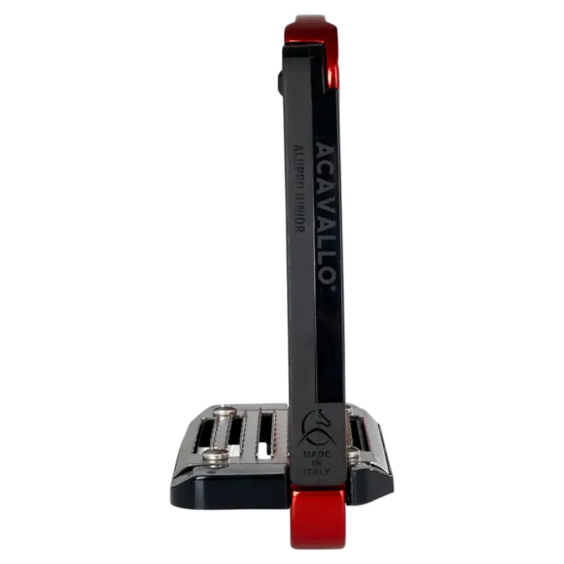 Acavallo Arena AluPro Junior Stirrup Irons - Red-4
