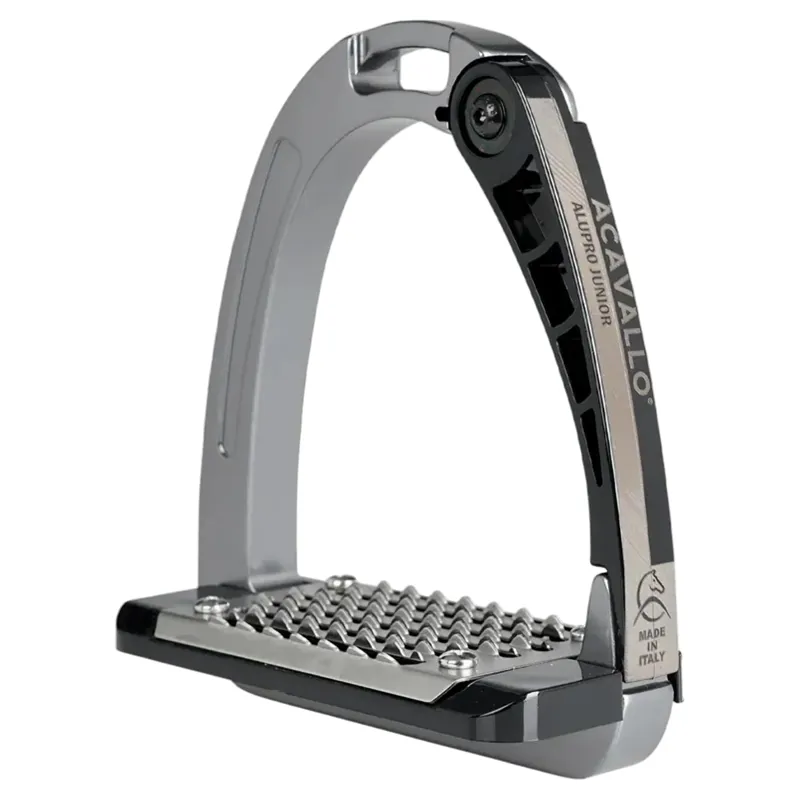 Acavallo Arena AluPro Junior Stirrup Irons - Titanium