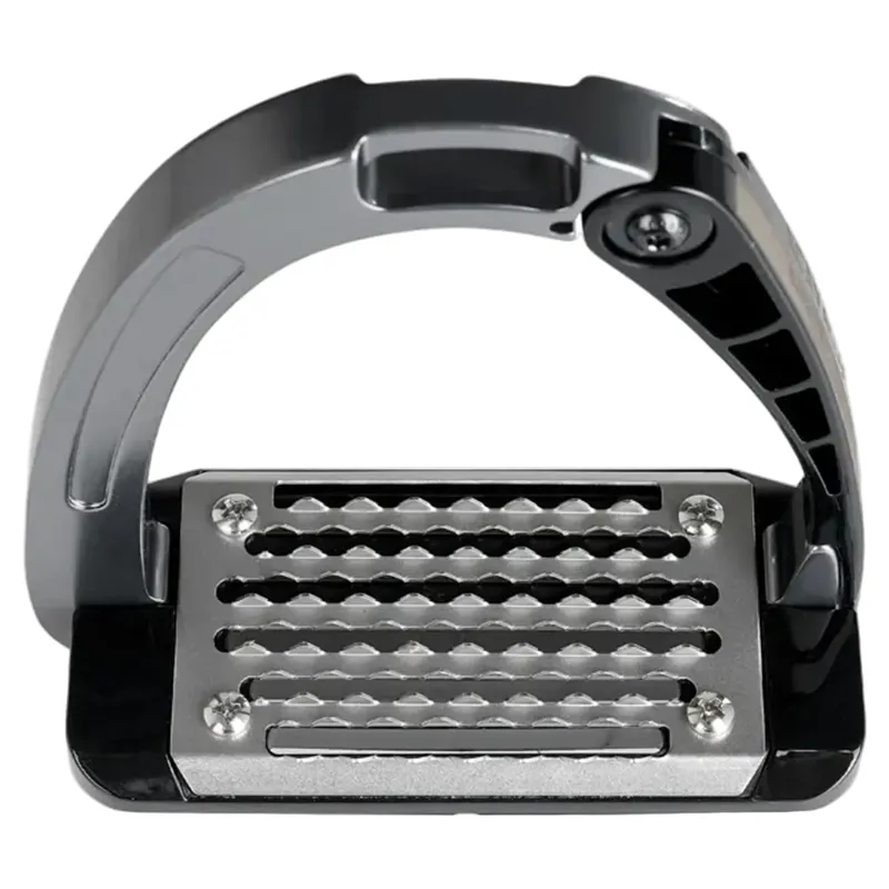 Acavallo Arena AluPro Junior Stirrup Irons - Titanium-2