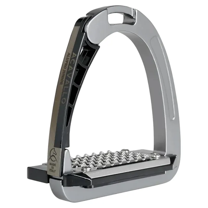 Acavallo Arena AluPro Junior Stirrup Irons - Titanium-3