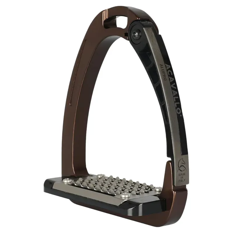 Acavallo Arena AluPro Stirrup Irons - Brown
