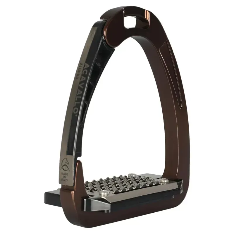 Acavallo Arena AluPro Stirrup Irons - Brown-2