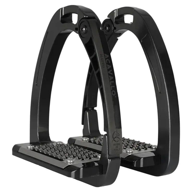 Acavallo Arena AluPro Stirrup Irons - Charcoal-3