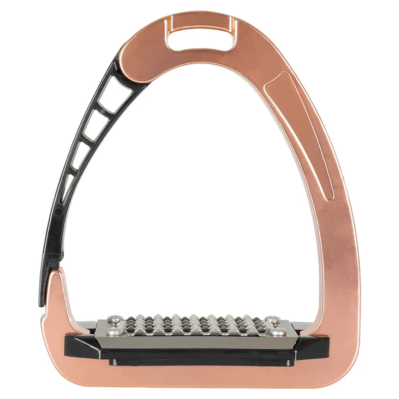 Acavallo Arena AluPro Stirrup Irons - Rose Gold-3
