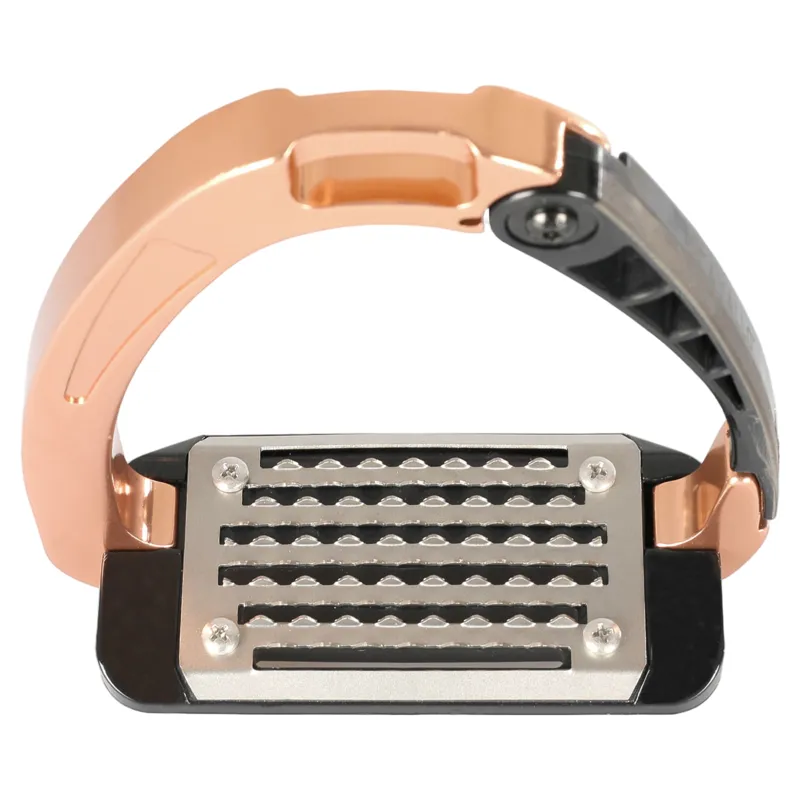 Acavallo Arena AluPro Stirrup Irons - Rose Gold-4