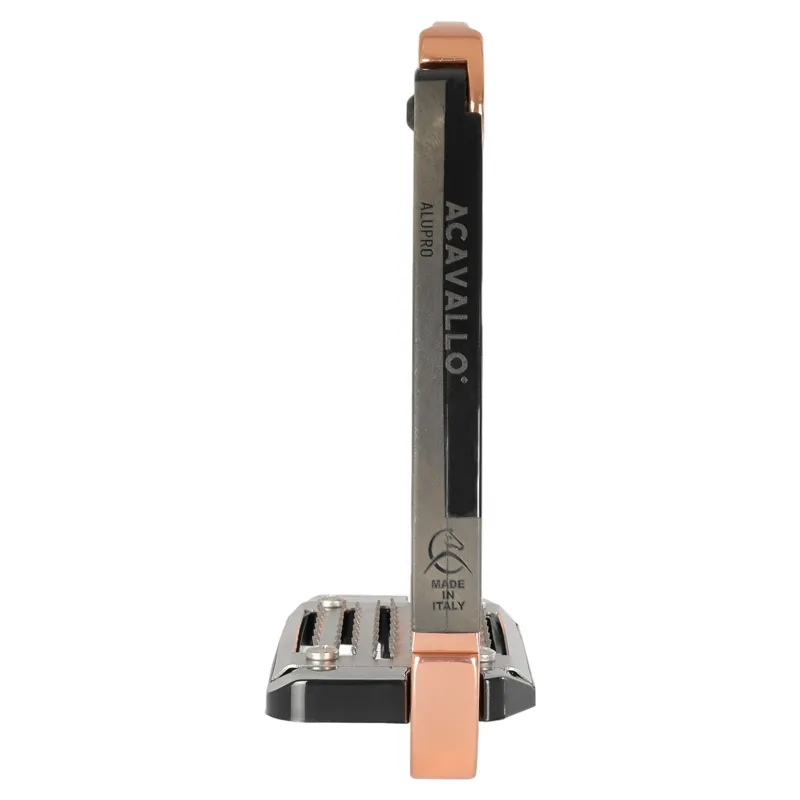 Acavallo Arena AluPro Stirrup Irons - Rose Gold-5