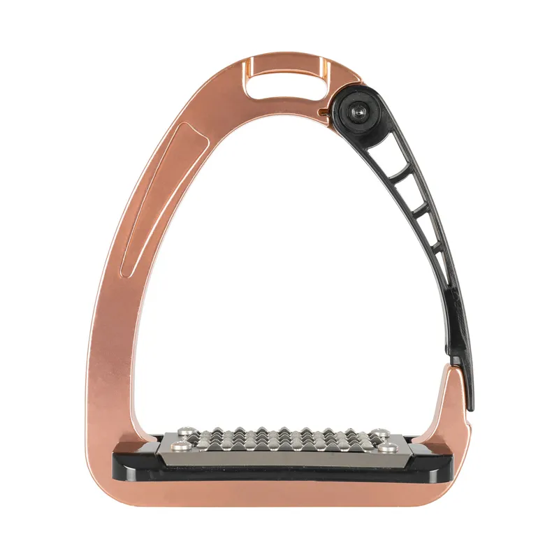 Acavallo Arena AluPro Stirrup Irons - Rose Gold-6