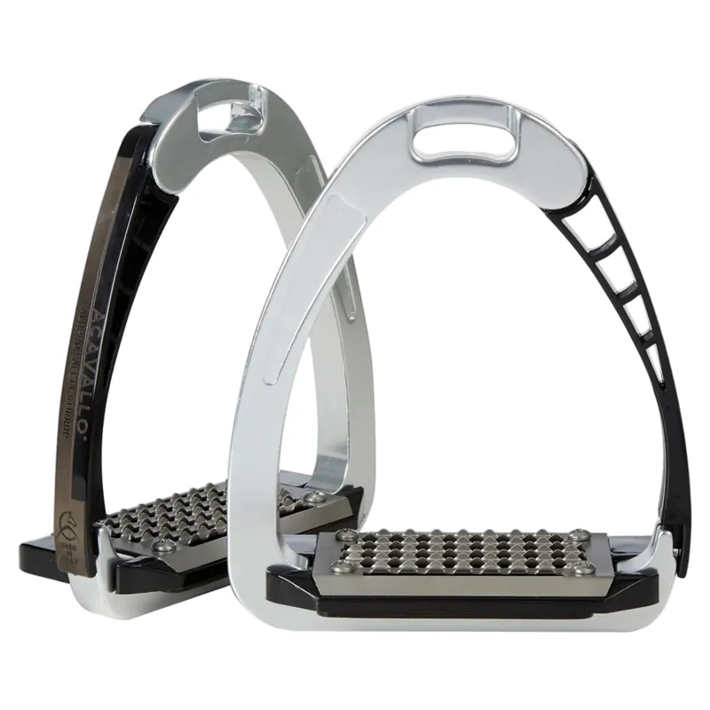 Acavallo Arena AluPro Stirrup Irons - Silver-1