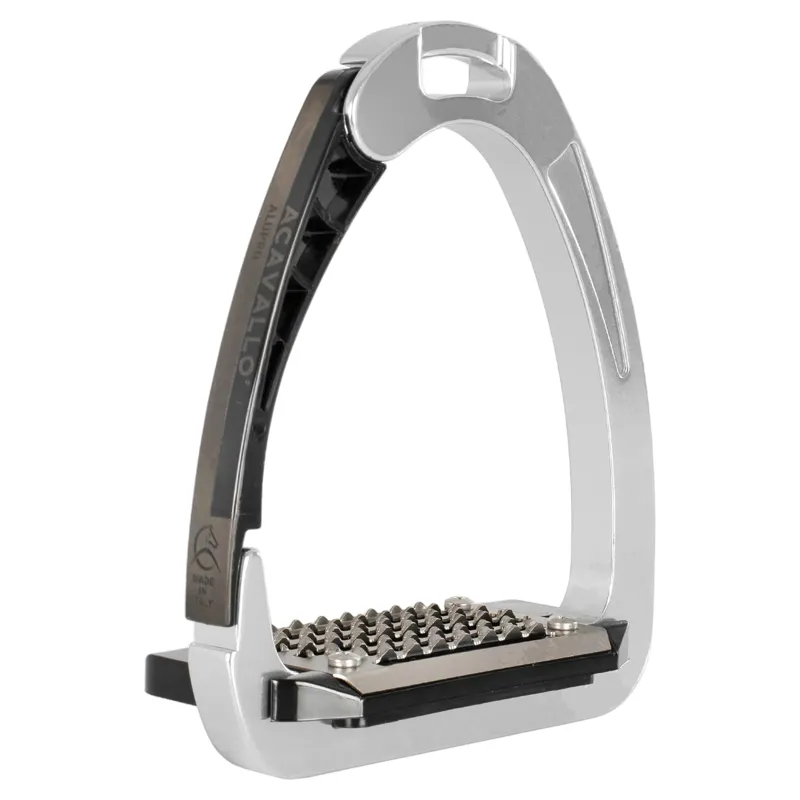 Acavallo Arena AluPro Stirrup Irons - Silver-7