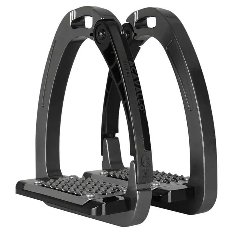 Acavallo Arena AluPro Stirrup Irons - Titanium-3