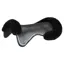 Acavallo Classic Non-Slip Sheepskin Cut Out Gel Half Pad - Black