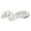 Acavallo Classic Non-Slip Sheepskin Cut Out Gel Half Pad - Clear/White