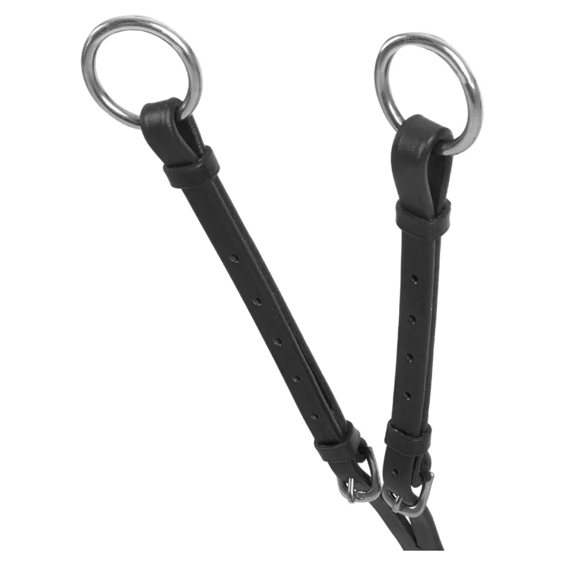 Acavallo Five-Point Calfskin Elastic Breastplate - Black-2