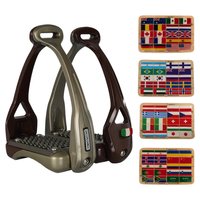 Acavallo Opera Stirrups - Brown-7