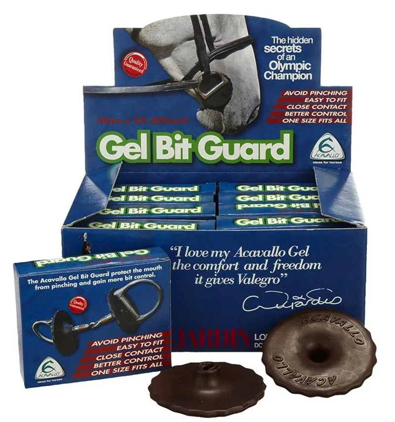 Acavallo Gel Bit Guards - Brown-1