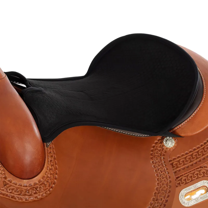 Acavallo Western Classic Gel-In Dri-Lex Standard Seat Saver - Black-3