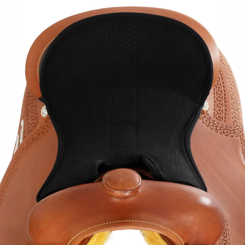 Acavallo Western Classic Gel-In Dri-Lex Standard Seat Saver - Black-1