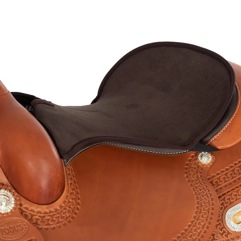 Acavallo Western Classic Gel-In Dri-Lex Standard Seat Saver - Brown-3