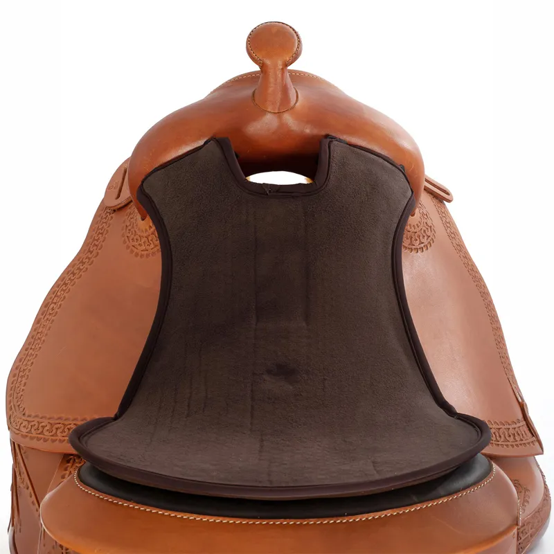 Acavallo Western Classic Gel-In Dri-Lex Standard Seat Saver - Brown-5