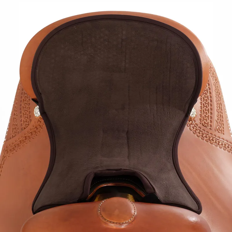 Acavallo Western Classic Gel-In Dri-Lex Standard Seat Saver - Brown-1