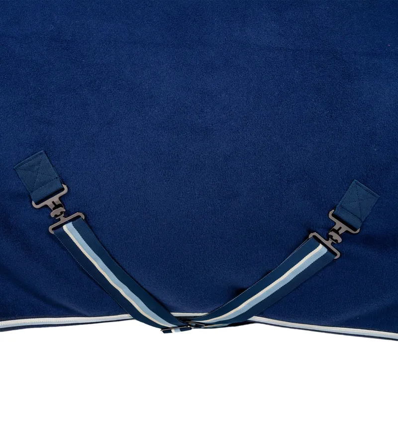 Horseware Newmarket Cosy Fleece Cooler Rug - Witney Navy Stripes-2