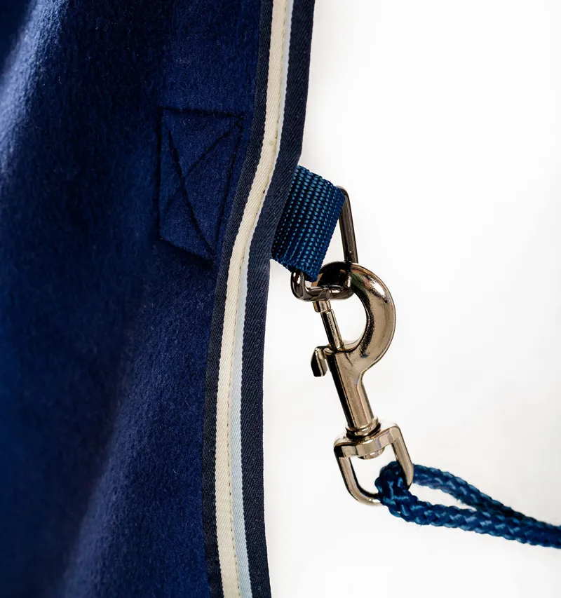 Horseware Newmarket Cosy Fleece Cooler Rug - Witney Navy Stripes-5