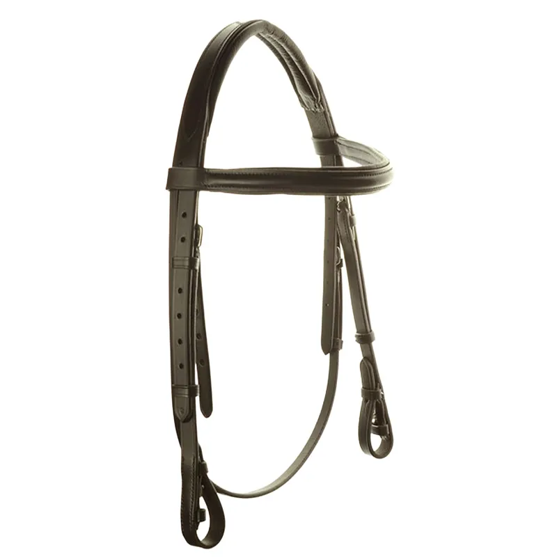 Dever Ascot Comfort Padded Raised Headstall - Brown-1