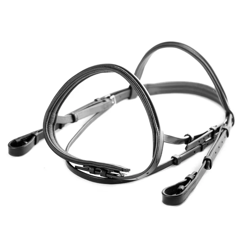 Dever Ascot Comfort Padded Show Bridle - Black-3