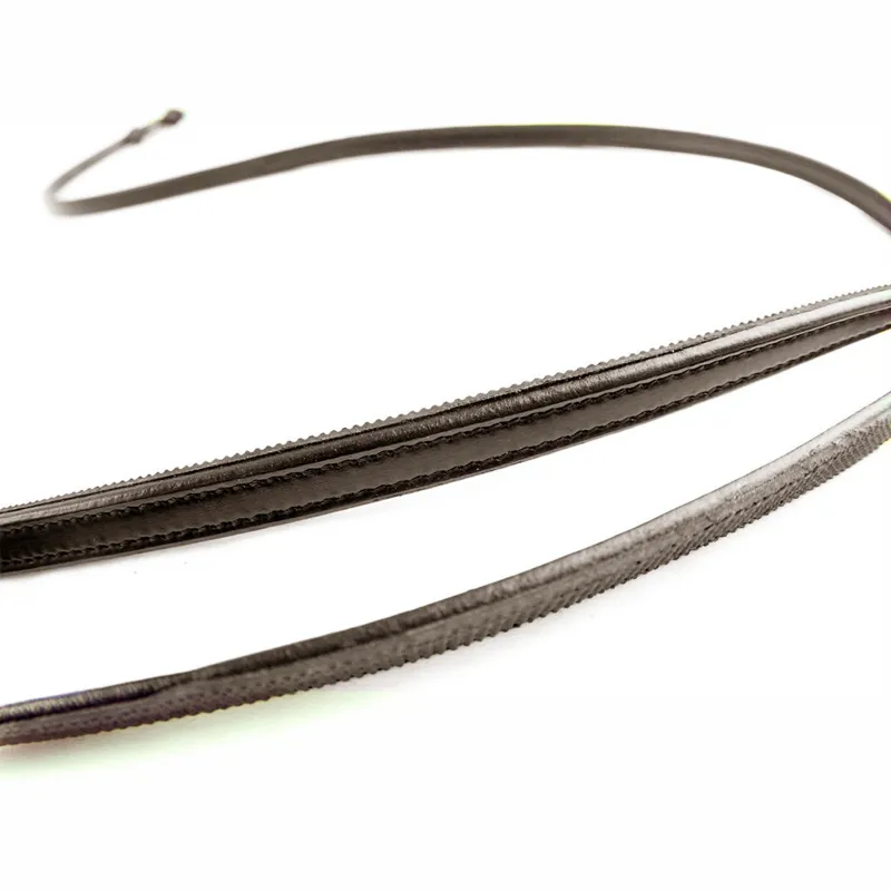 Dever Ascot Leather Dressage Reins - Brown-2