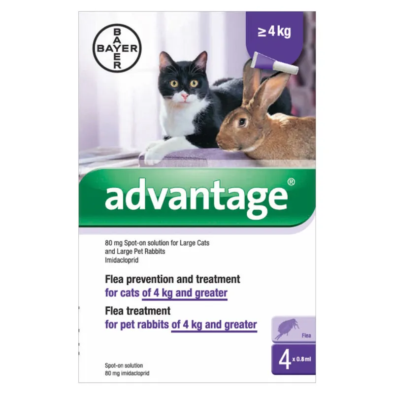 Advantage Spot On Flea Treatment for Cats and Rabbits