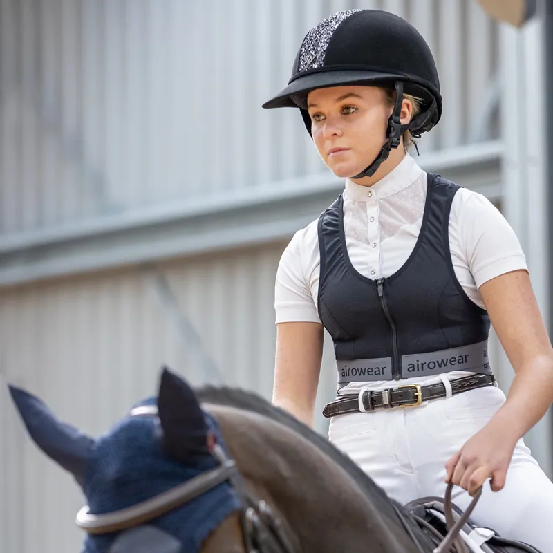 Airowear Shadow Ladies Back Protector Black