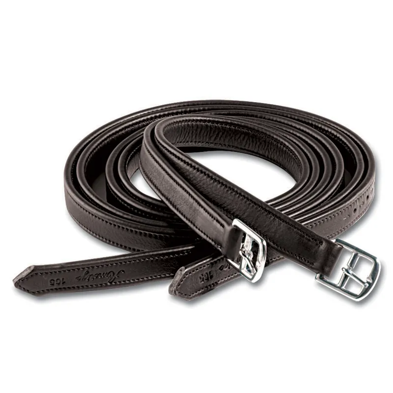 Amerigo Calfskin Stirrup Leathers - Brown