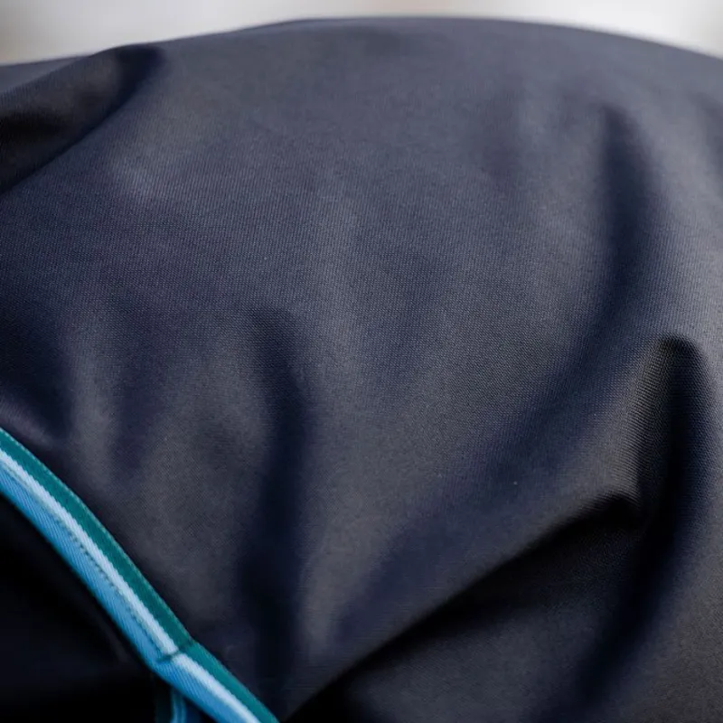 Amigo Bravo 12 100g Turnout Rug - Navy/Turquoise/Aqua/Blue-5