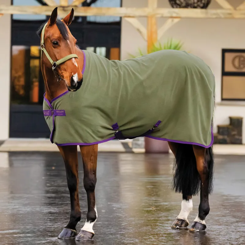 Amigo Fleece Cooler Rug - Bramble/Winterberry/Taupe