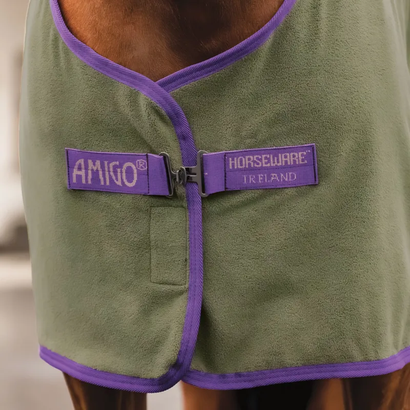 Amigo Fleece Cooler Rug - Bramble/Winterberry/Taupe-1