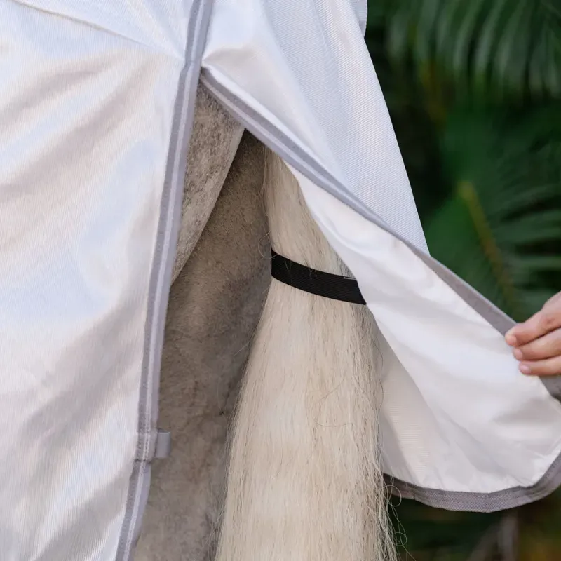 Amigo Integrated Combo Neck Fly Rug - Silver/Titanium/Grey-1