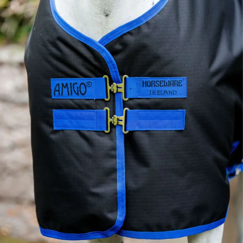 Amigo Ripstop 900 Pony Plus 50g Turnout Rug - Black/Classic Blue-1