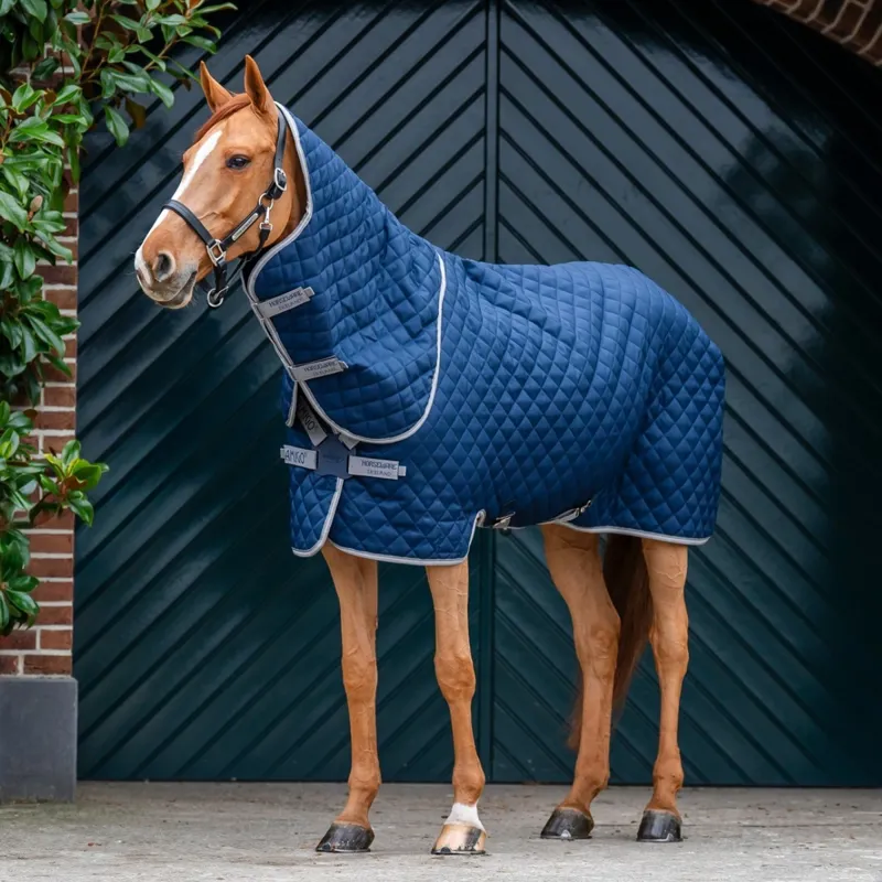 Amigo Disc Front Plus 200g Stable Rug - Navy/Titanium Grey/Silver