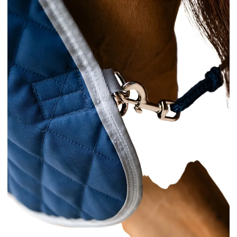 Amigo Disc Front Plus 200g Stable Rug - Navy/Titanium Grey/Silver-6