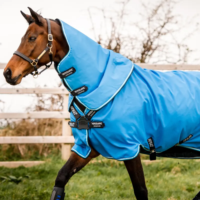 Amigo Hero 900 Plus 200g Disc Front Turnout Rug - Daphne Blue/Black-1