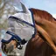 Rambo Plus Fly Mask - Silver/Navy