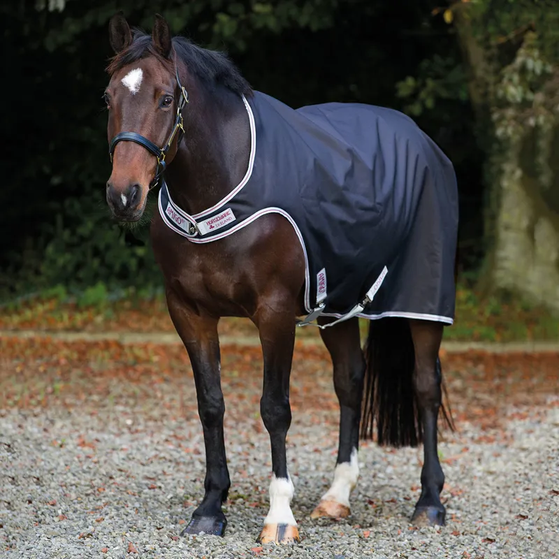 Amigo 100g Waterproof Walker Rug - Black/Silver and Red