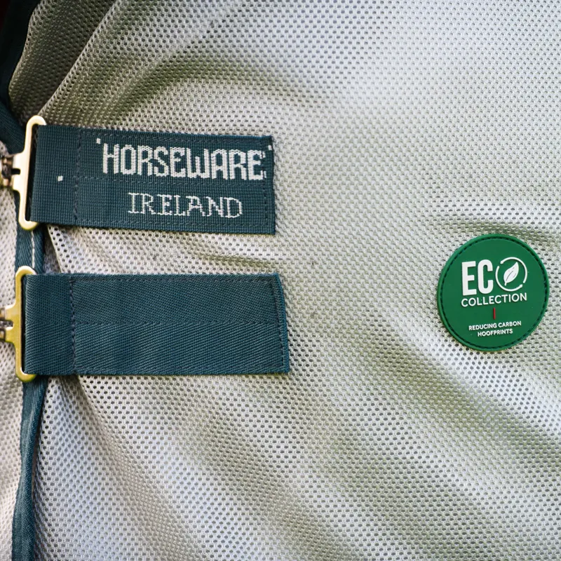 Amigo AmECO Bug Rug Detach-A-Neck Fly Rug - Silver/Teal-4