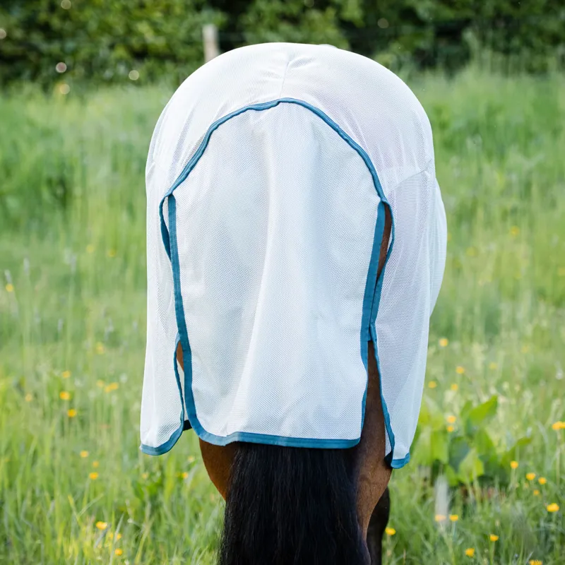 Amigo AmECO Bug Rug Detach-A-Neck Fly Rug - Silver/Teal-3